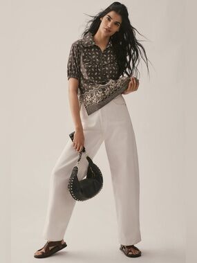 Pilcro Short-Sleeve Pop Over Blouse